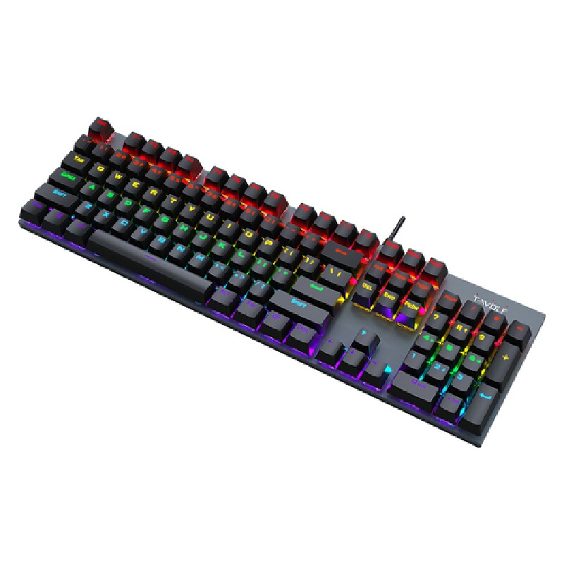 Keyboard Gaming Blue Switch - T-Wolf T18 Mechanical Gaming Keyboard 87