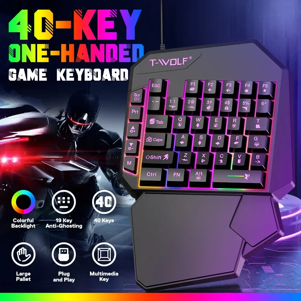 Gaming Keyboard Mini - 5 In 1 Set 35keys One