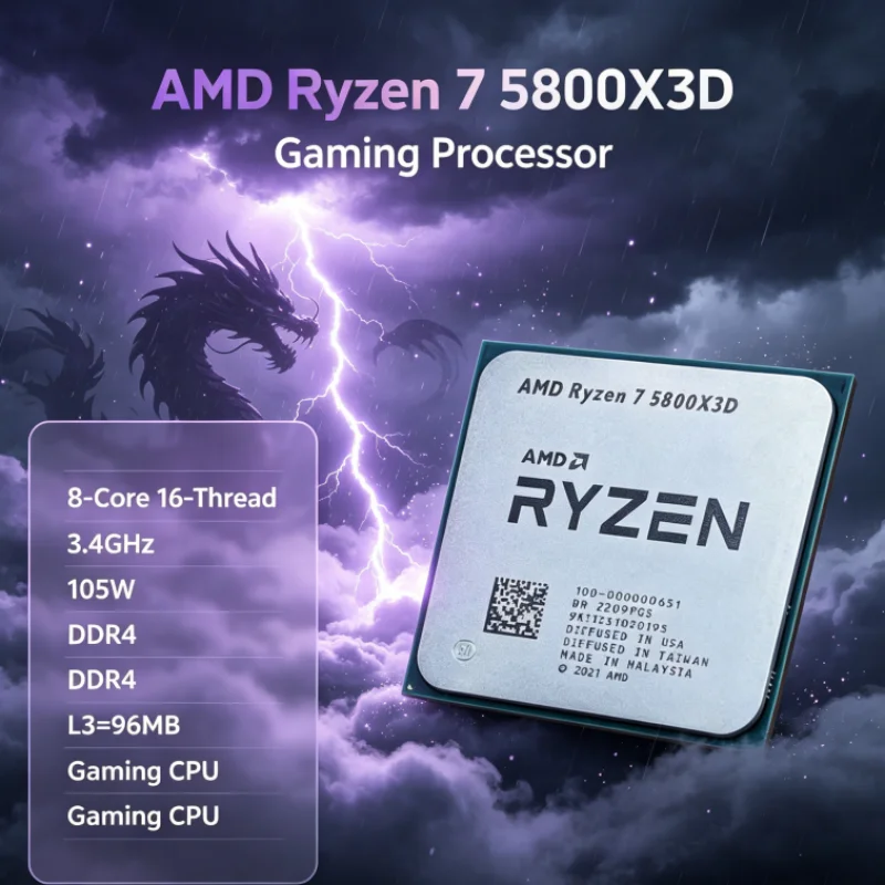 Amd Cpu Ryzen 7 - AMD R7 5800X3D 96 MB CPU