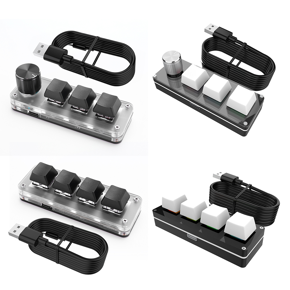 3 Key 1 Knob/4 Key Mini Mechan - đánh giá và giá Gaming Keyboard Mini