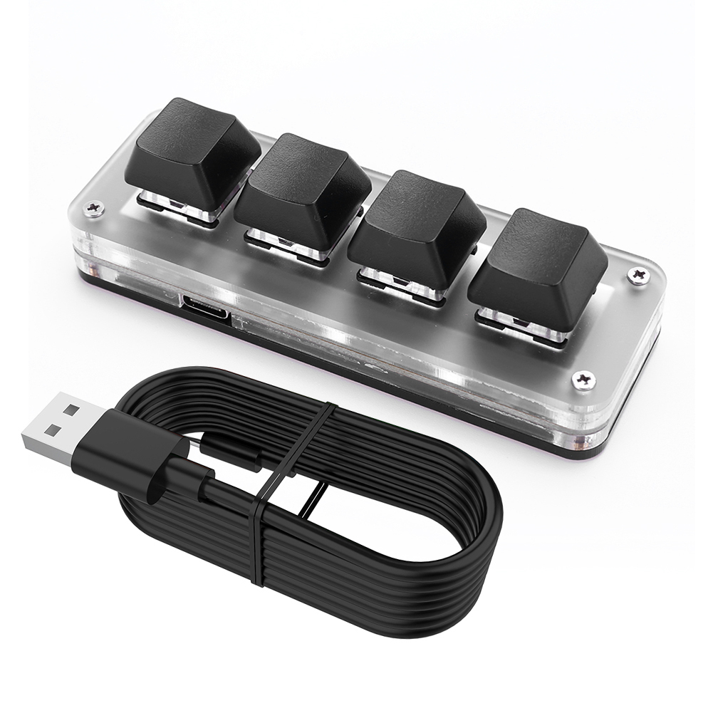 3 Key 1 Knob/4 Key Mini Mechan - đánh giá và giá Gaming Keyboard Mini