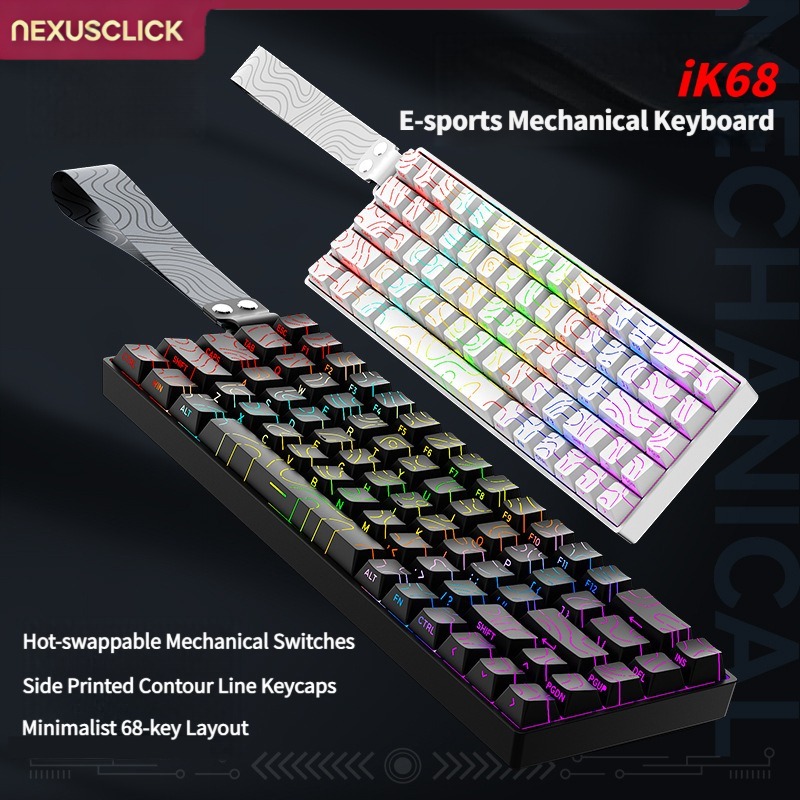 NexusClick iK68 Mini Mechanica - đánh giá và giá Gaming Keyboard Mini