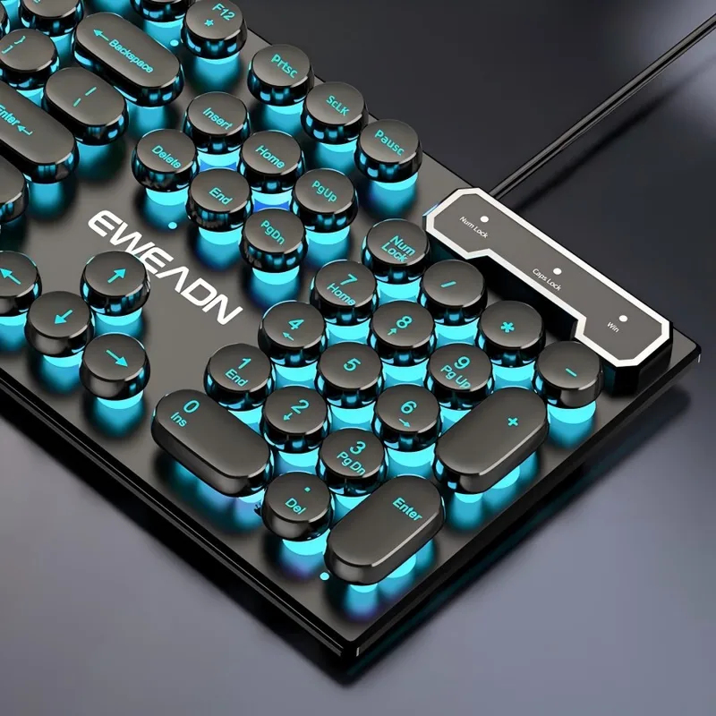 Retro Punk Mechanical Feel Key - đánh giá và giá Gaming Keyboard No Rgb