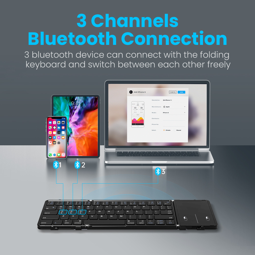 BOW Korea/Russia Wireless Fold - đánh giá và giá Gaming Keyboard Mini
