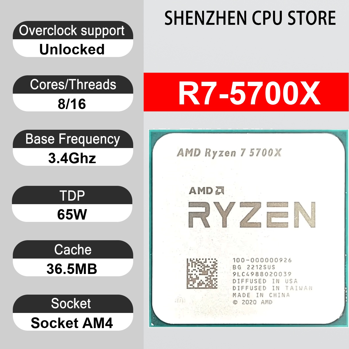 AMD Ryzen 7 5700X 8-Core 16-Th - đánh giá và giá Amd Cpu Ryzen 7