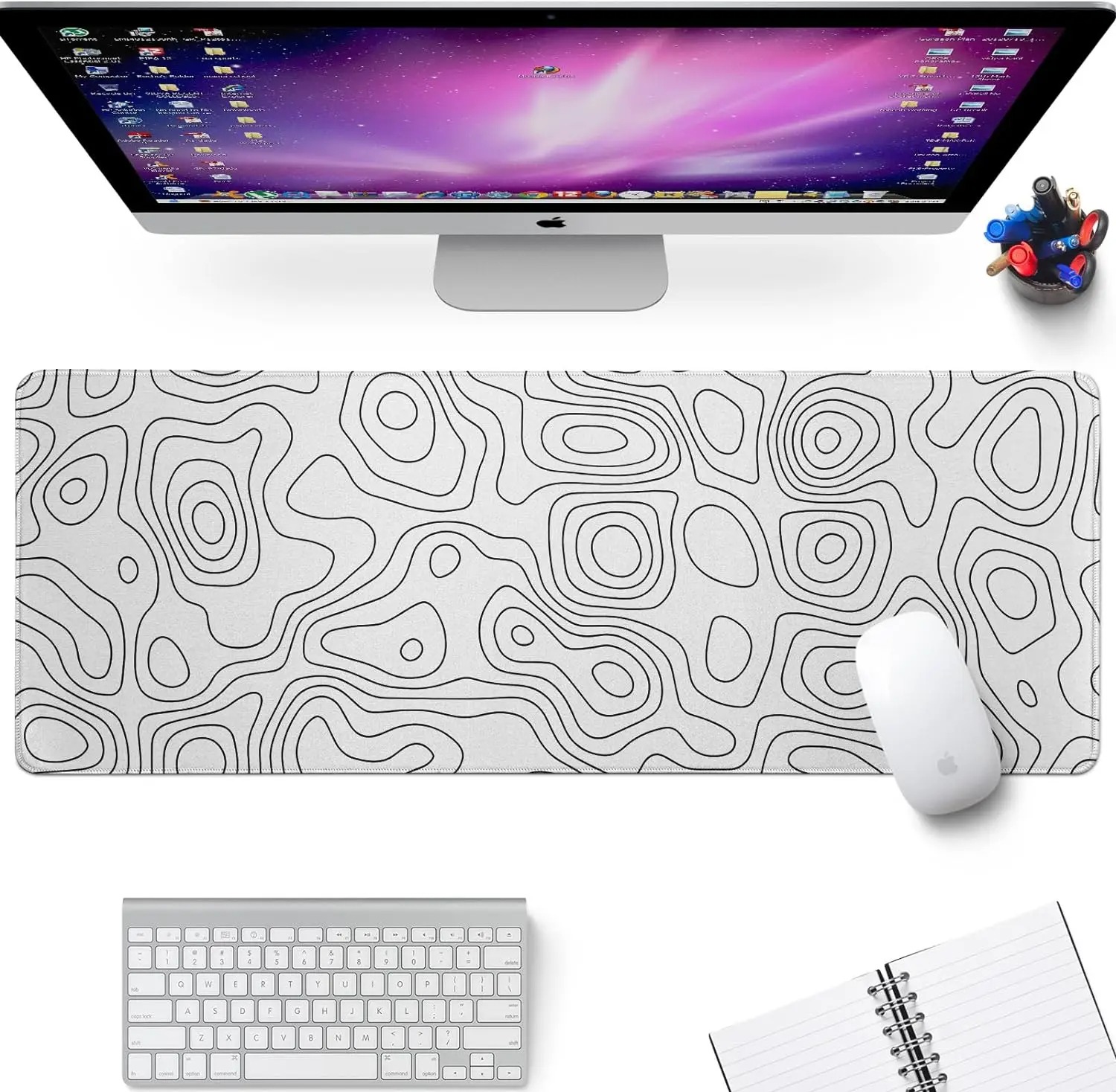 White Rubber Mouse Pad Topogra - đánh giá và giá Gaming Keyboard High Ground