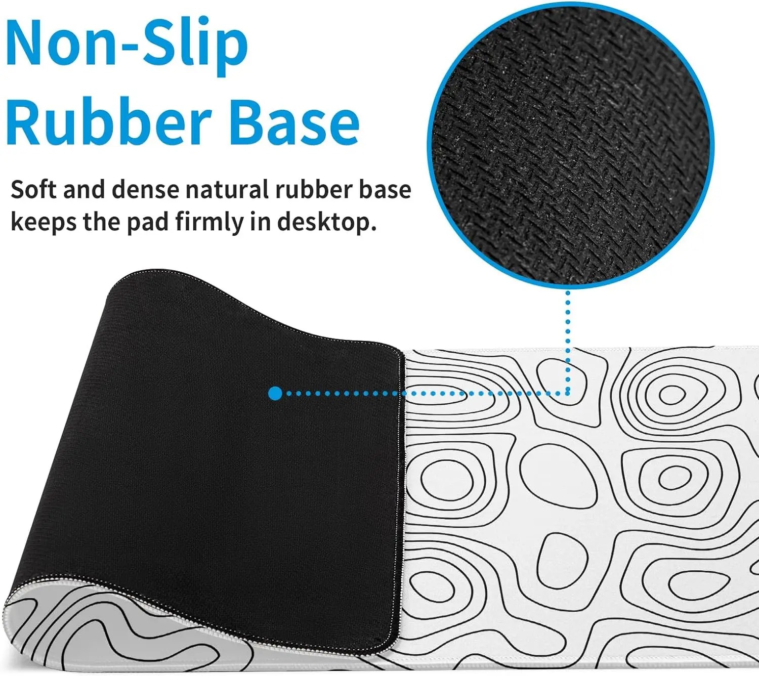 White Rubber Mouse Pad Topogra - đánh giá và giá Gaming Keyboard High Ground