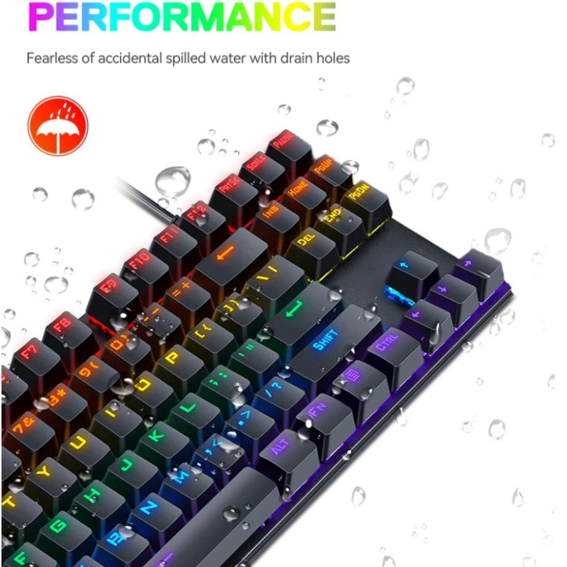 T-Wolf T18 Mechanical Gaming K - đánh giá và giá Keyboard Gaming Blue Switch