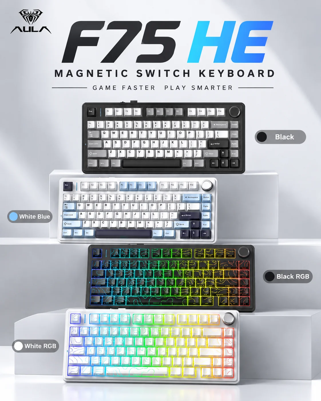 AULA F75 HE Magnetic Keyboard  - đánh giá và giá Gaming Keyboard No Rgb