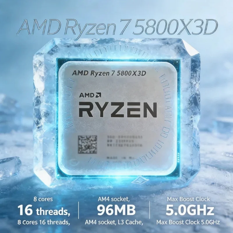 AMD Ryzen 7 5800X3D 7nm Zen3 G - đánh giá và giá Amd Cpu Ryzen 7