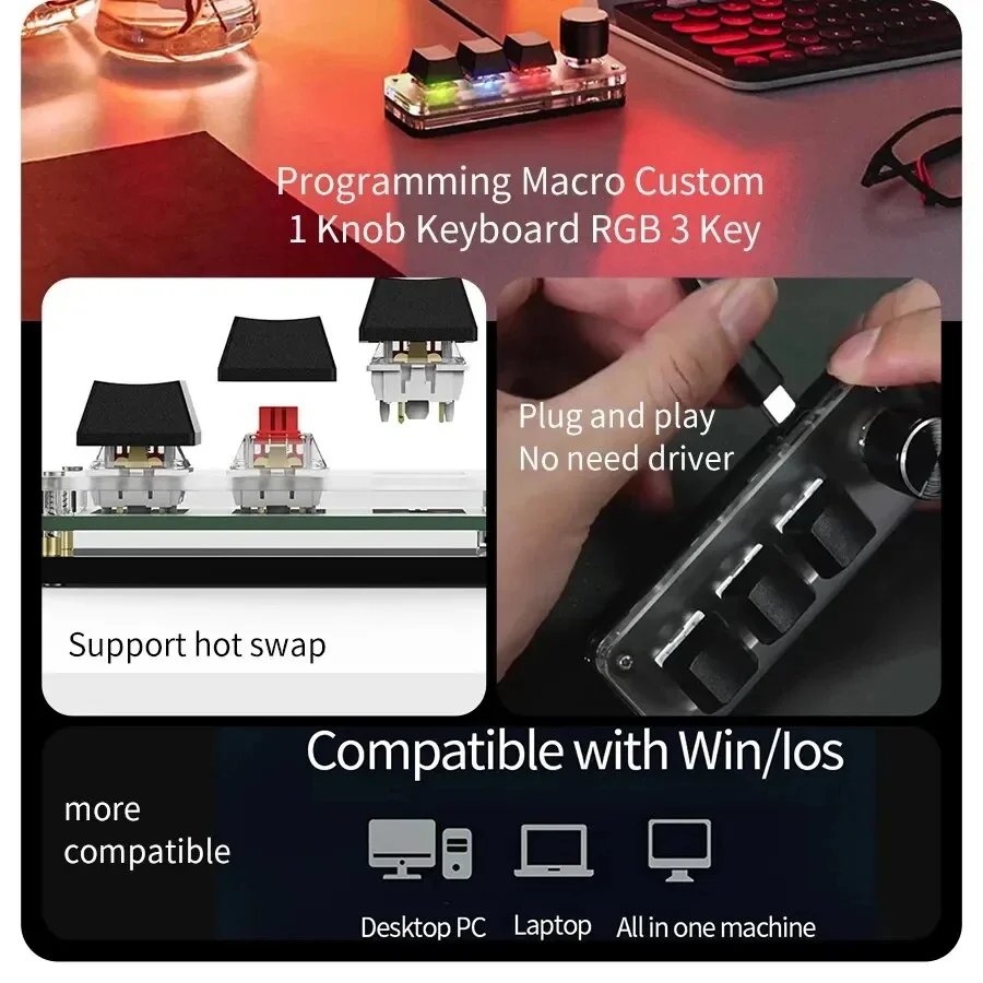 Mini Macro Mechanical Keyboard - đánh giá và giá Gaming Keyboard Mini